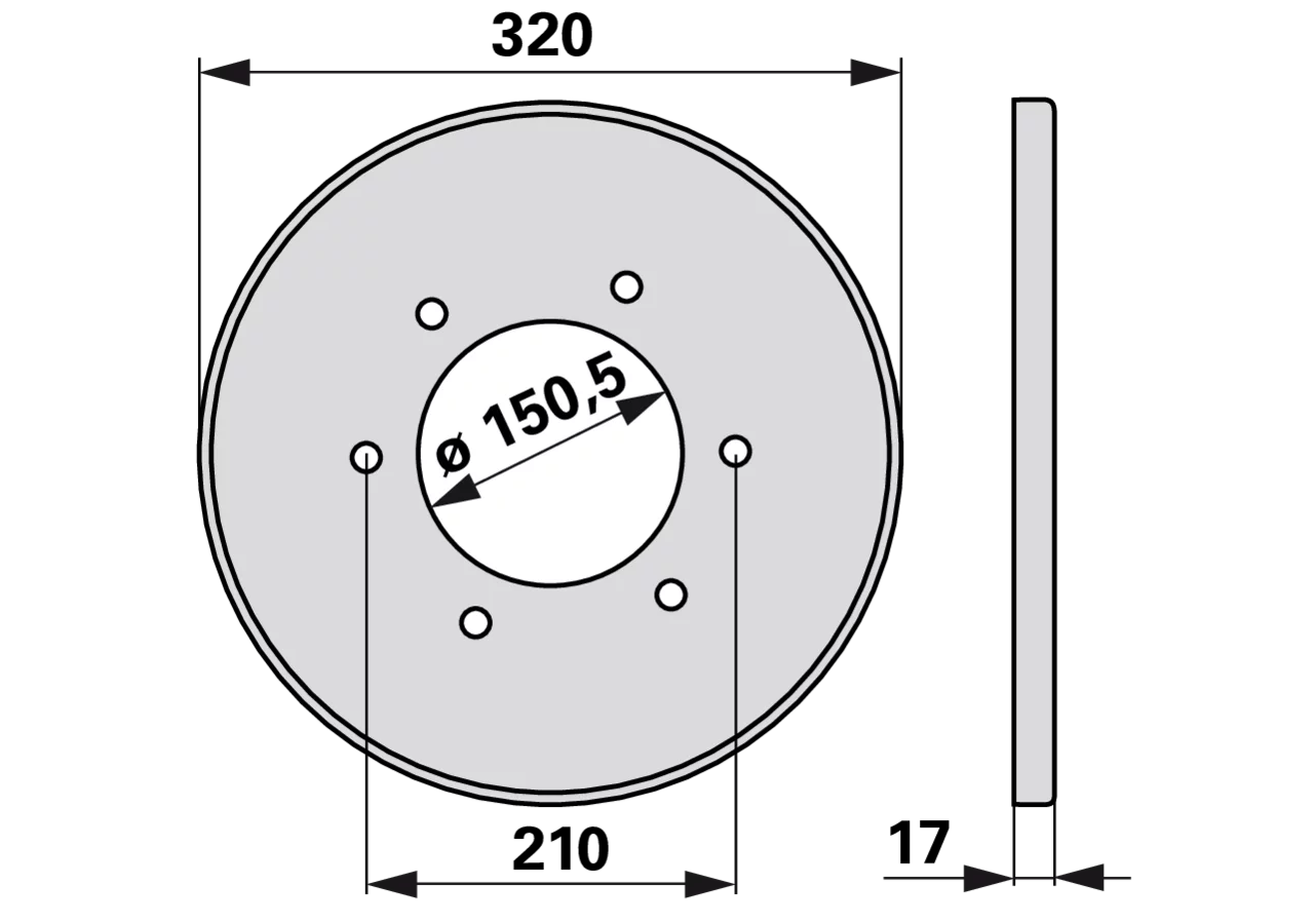 Gehäusedeckel AD 320 mm Deutz-Fahr Z1100420 Deutz-Fahr