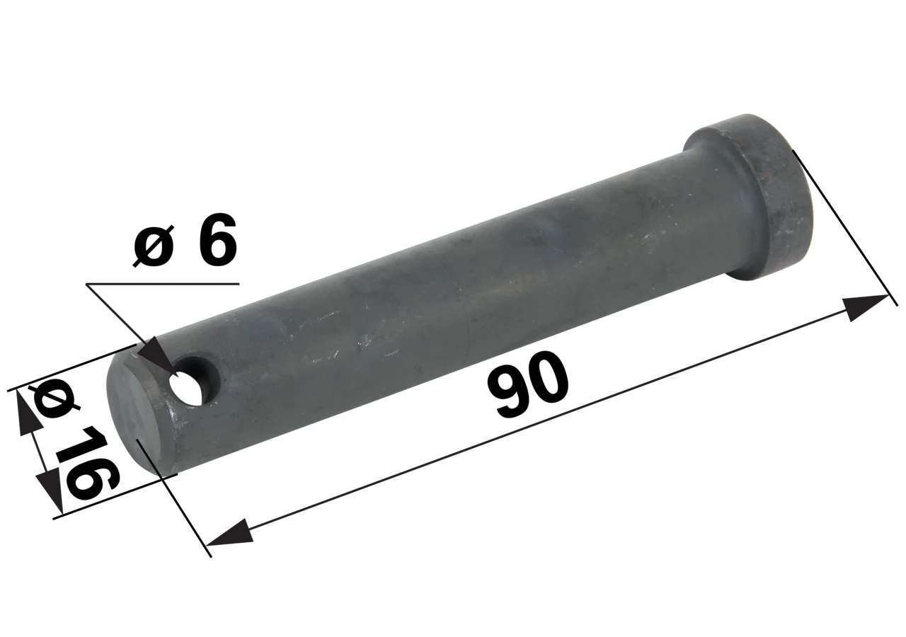 Zinkenbolzen AD 16 x L 90 mm – passend für Pöttinger 353.31.027.1 GartenShop24