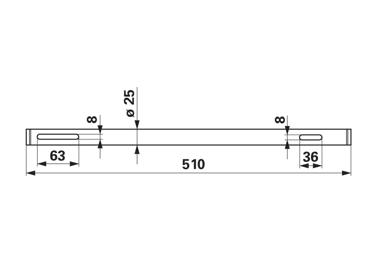 Antriebswelle L 510 mm Fella 123415 Fella