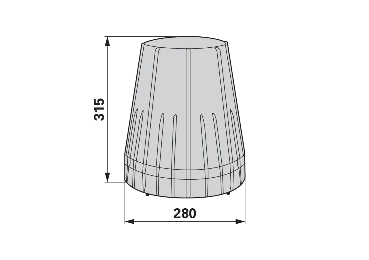 Mähscheibenhut AD 280 mm, Kunststoff – passend für BCS 552.29380 GartenShop24