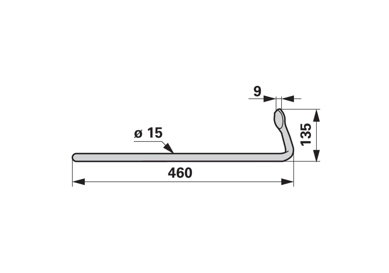 Montageschlüssel L 460 mm – passend für Mörtl 34379 GartenShop24