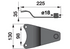 Messerhalter L 225 mm – passend für Vicon-PZ Z1199560 MWS