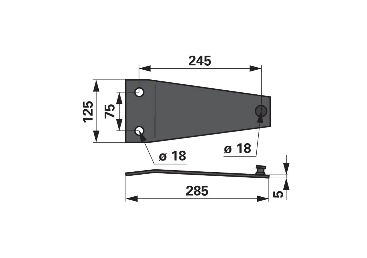 Messerhalter L 285 mm – passend für SIP 154612100 GartenShop24