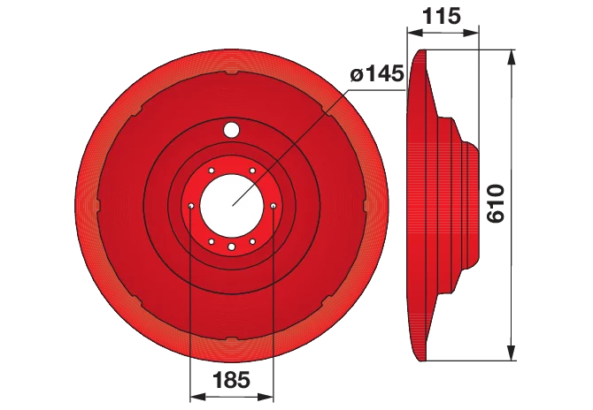 Gleitteller AD 610 mm Pöttinger 333.60.003.0 Pöttinger