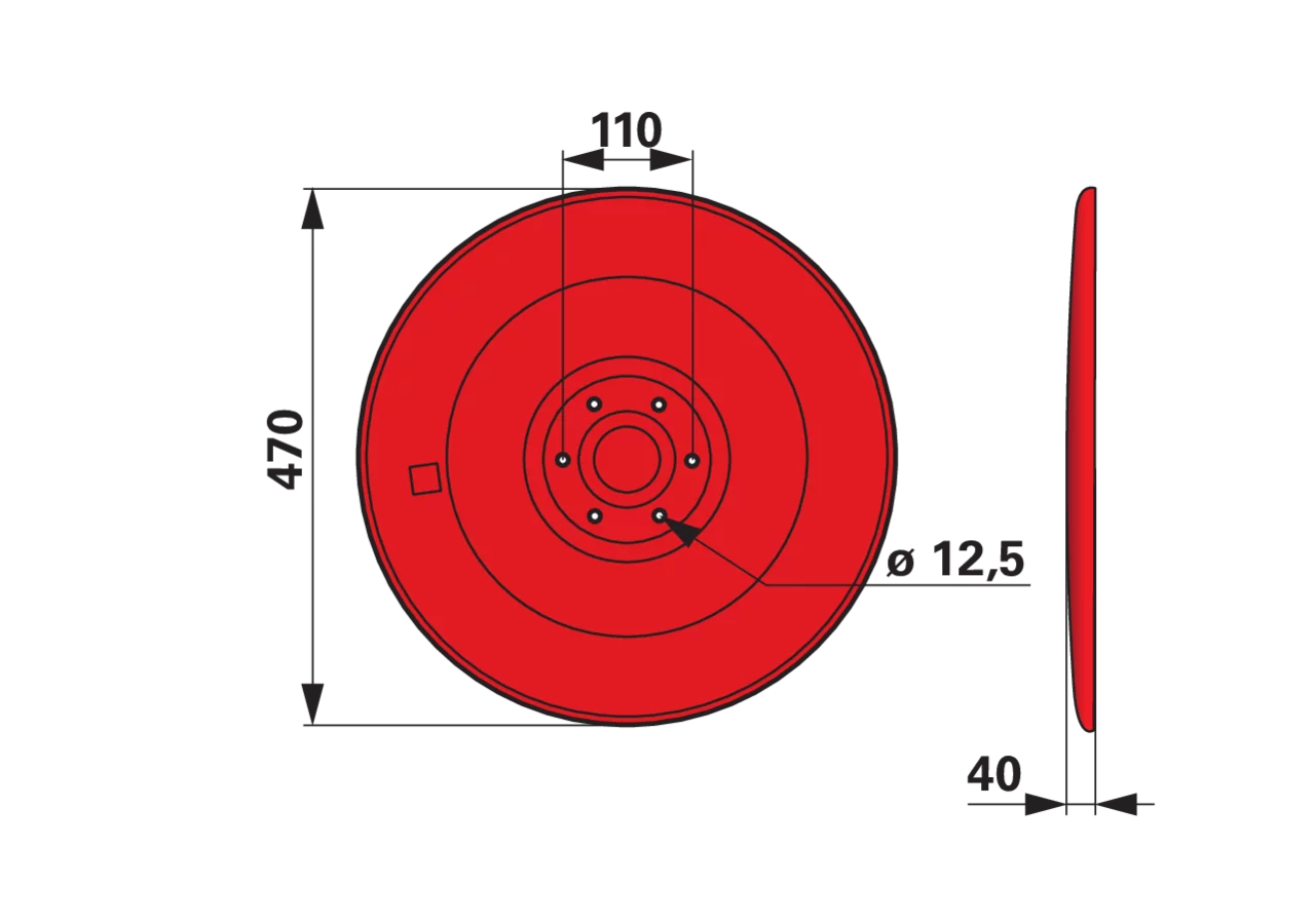 Gleitteller AD 470 mm – passend für Niemeyer 50574 GartenShop24