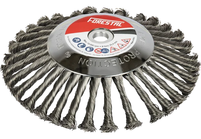 Wildkrautbürste DM 200 mm universal Nabe 20 mm und 25,4 mm GartenShop24 - Hochwertige Gartengeräte