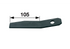 Aufbereiterzinke L 105 mm, rechts Claas 938753.0 Claas