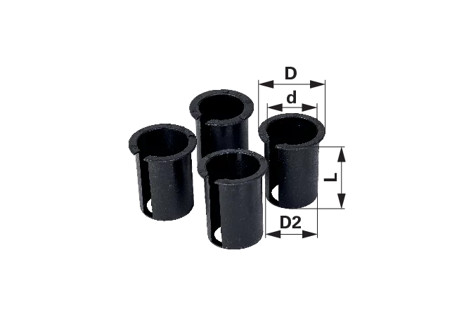 Adapter-Set 4-teilig ID 24 / 25 / 25,4 / 26 mm passend zu Winkelgetriebe 00437882 GartenShop24 - Hochwertige Gartengeräte