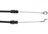 Bremszug L 1235 mm anstelle von GGP, Castel Garden 81000624 – Mit Anschlussteile: Öse und Z-Form GartenShop24 - Hochwertige Gartengeräte