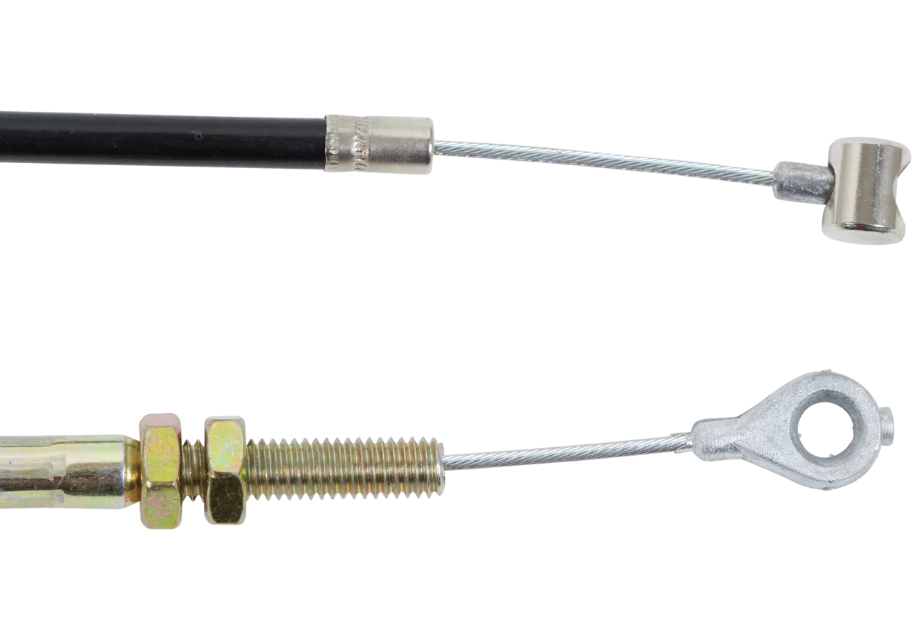 Kupplungszug L 1241 mm mit Öse und Nippel anstelle von MTD, Wolf 4880072 GartenShop24 - Hochwertige Gartengeräte