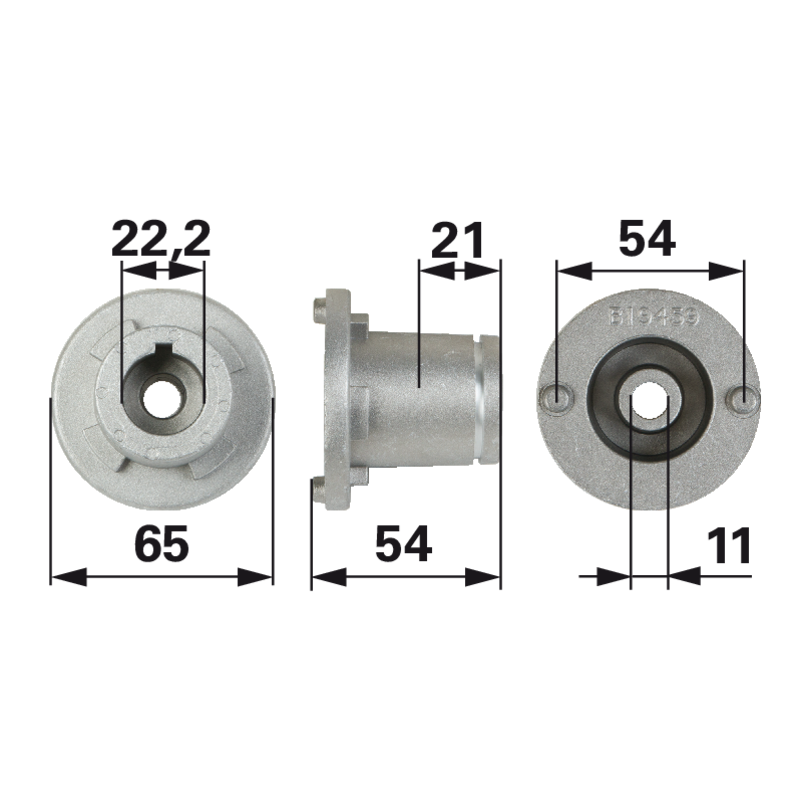 Stiga Messerhalter 1111140801 22,2 mm – Original-Ersatzteil für Multiclip und Turbo Rasenmäher