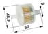 Universal Benzinfilter für Schlauch-Innen-Ø 8 mm GartenShop24 - Hochwertige Gartengeräte