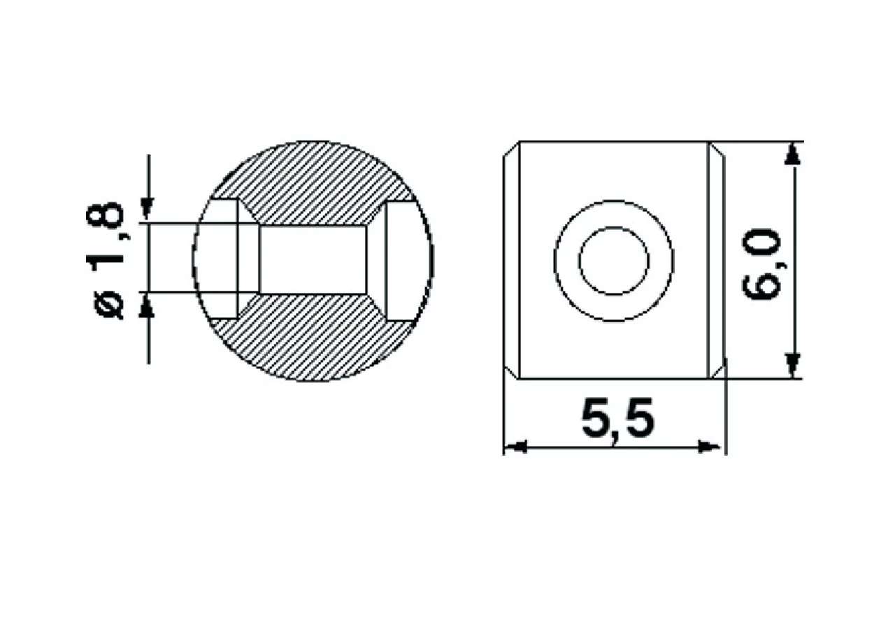 Lötnippel ID 1,8 mm, L 5,5 mm, 10 Stück GartenShop24 - Hochwertige Gartengeräte