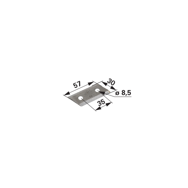 Alko Häckslermesser L 60 x B 32 mm 325030 Alko