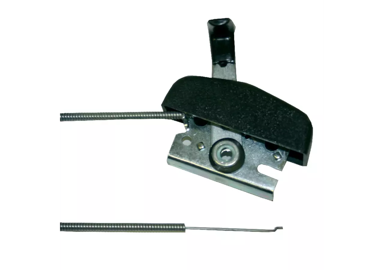 Gaszug L 1310 mm universal – Mit Anschlussteile: Hebel und Z-Form GartenShop24 - Hochwertige Gartengeräte