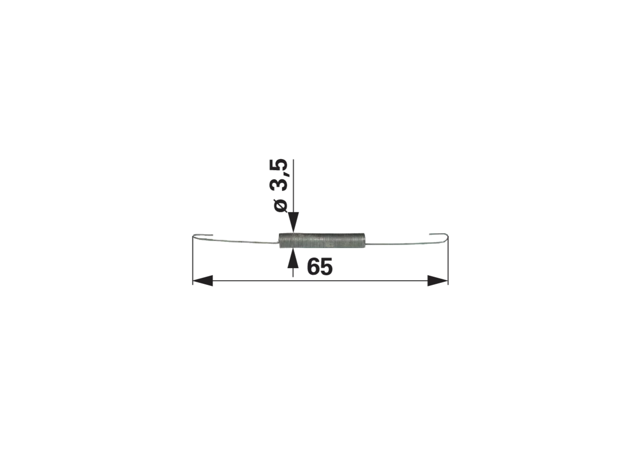 Reglerfeder L 65 mm passend für Briggs & Stratton 100900-100992, 130902-130992 GartenShop24 - Hochwertige Gartengeräte