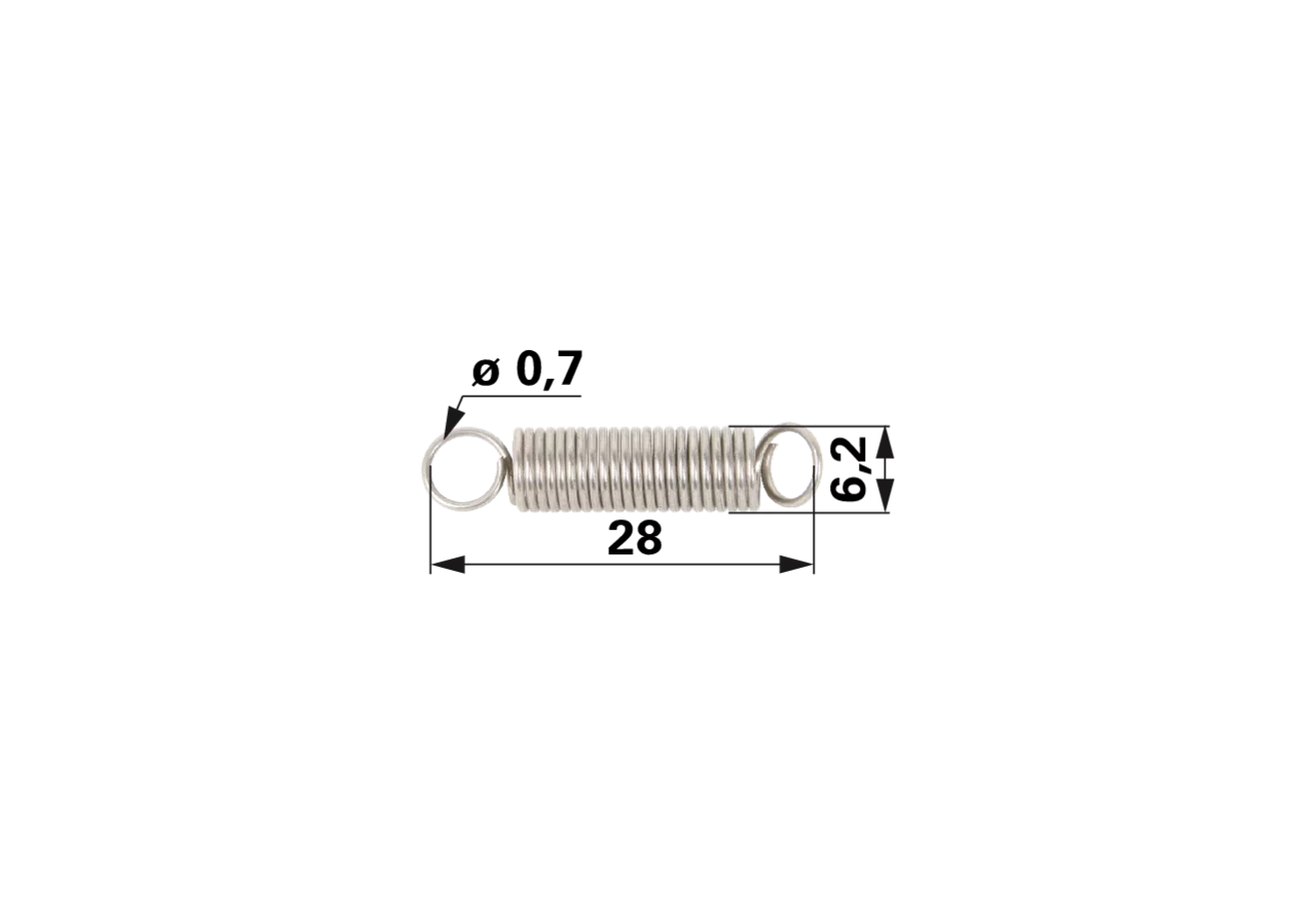 Reglerfeder L 28 mm passend für Tecumseh LAV25, LAV30, LAV35, LAV40, LAV50 GartenShop24 - Hochwertige Gartengeräte
