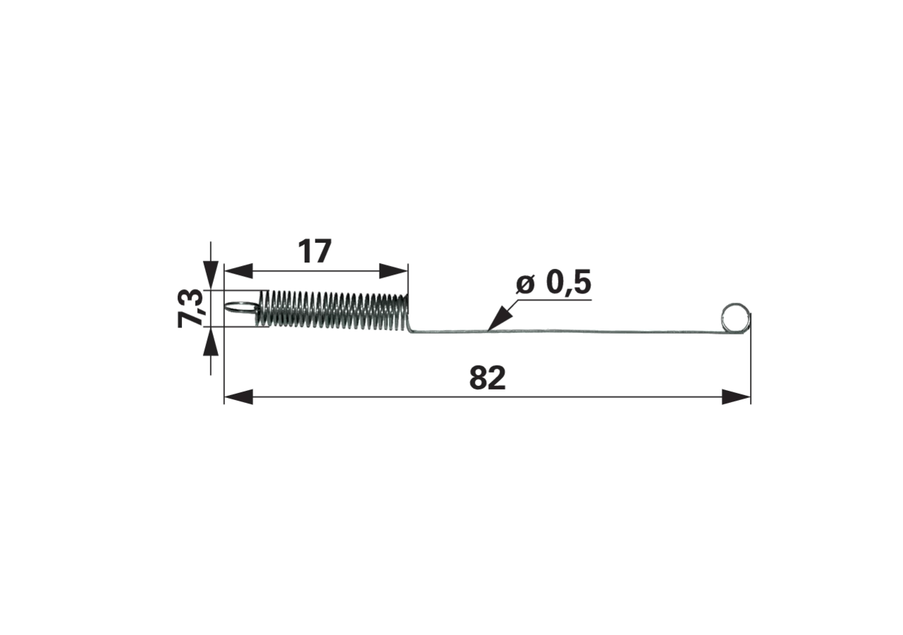 Reglerfeder L 82 mm anstelle von Briggs 260711 GartenShop24 - Hochwertige Gartengeräte
