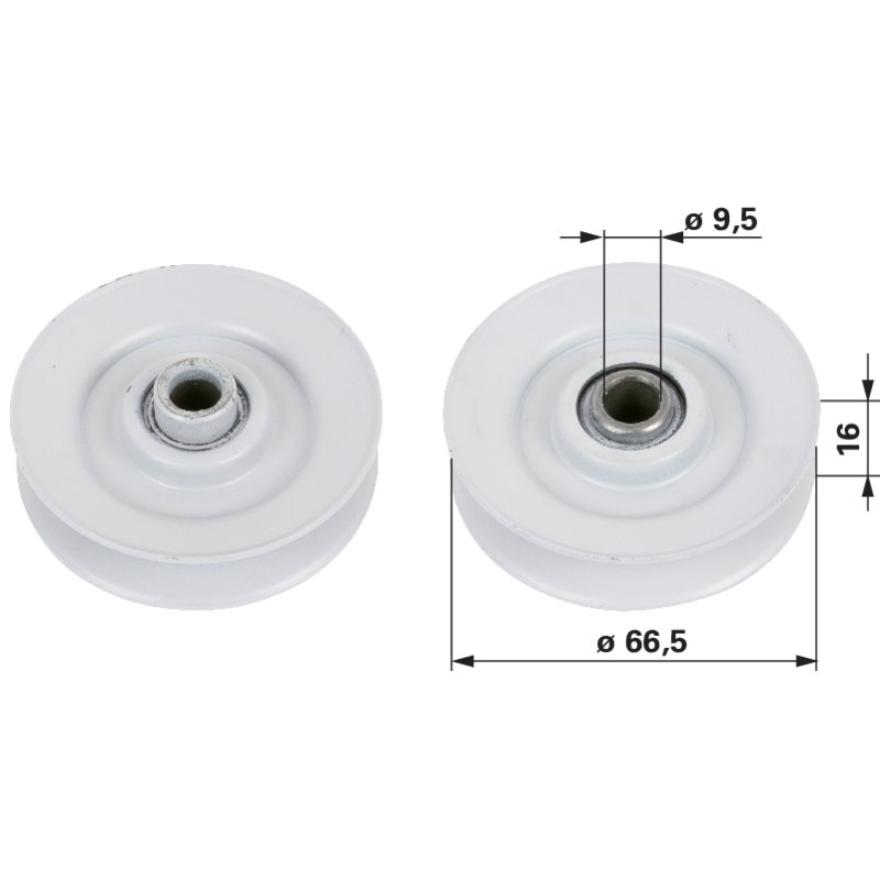 Umlenkrolle für Keilriemen 9,5 mm universal GartenShop24 - Hochwertige Gartengeräte