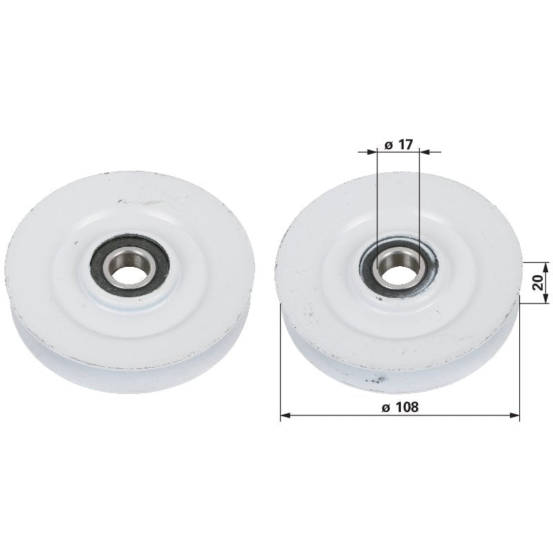Umlenkrolle für Keilriemen 15,9 mm universal GartenShop24 - Hochwertige Gartengeräte
