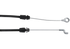 Bremszug L 1336 mm – Mit Anschlussteile: Öse und Z-Form – passend für GGP 81000643 GartenShop24 - Hochwertige Gartengeräte