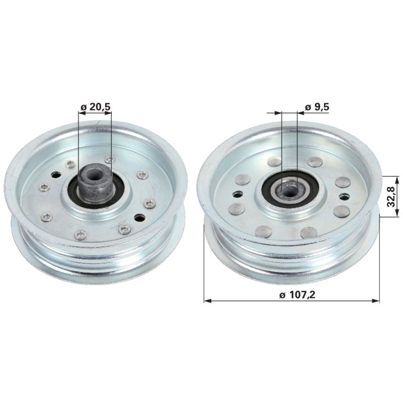 Umlenkrolle 25 mm 00435104 – AYP Original-Ersatzteil für Rasentraktoren AYP