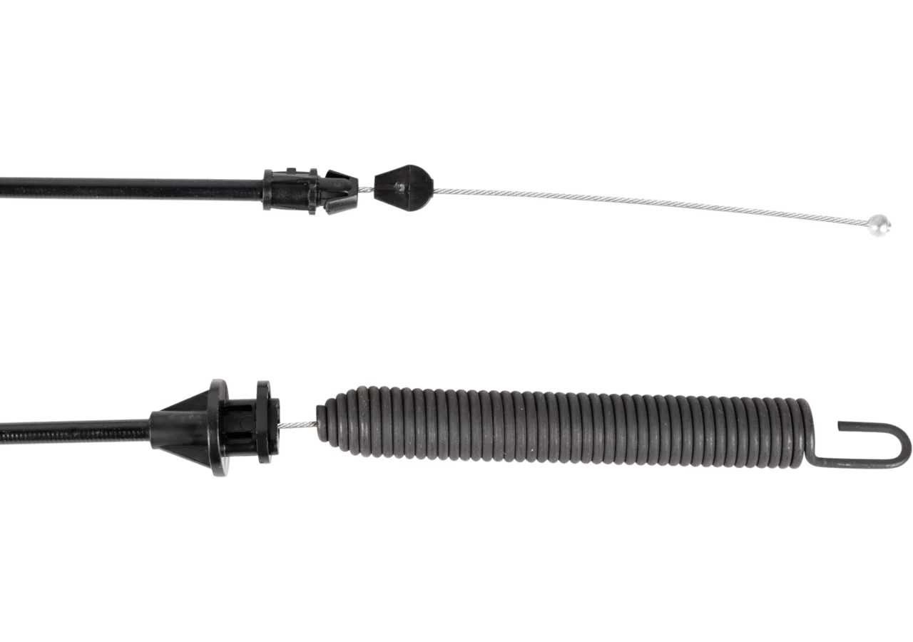 Kupplungszug L 1125 mm – passend für Husqvarna 583075601 / 532176079 – Nippel (6 mm) und Feder (L 155 mm) GartenShop24 - Hochwertige Gartengeräte