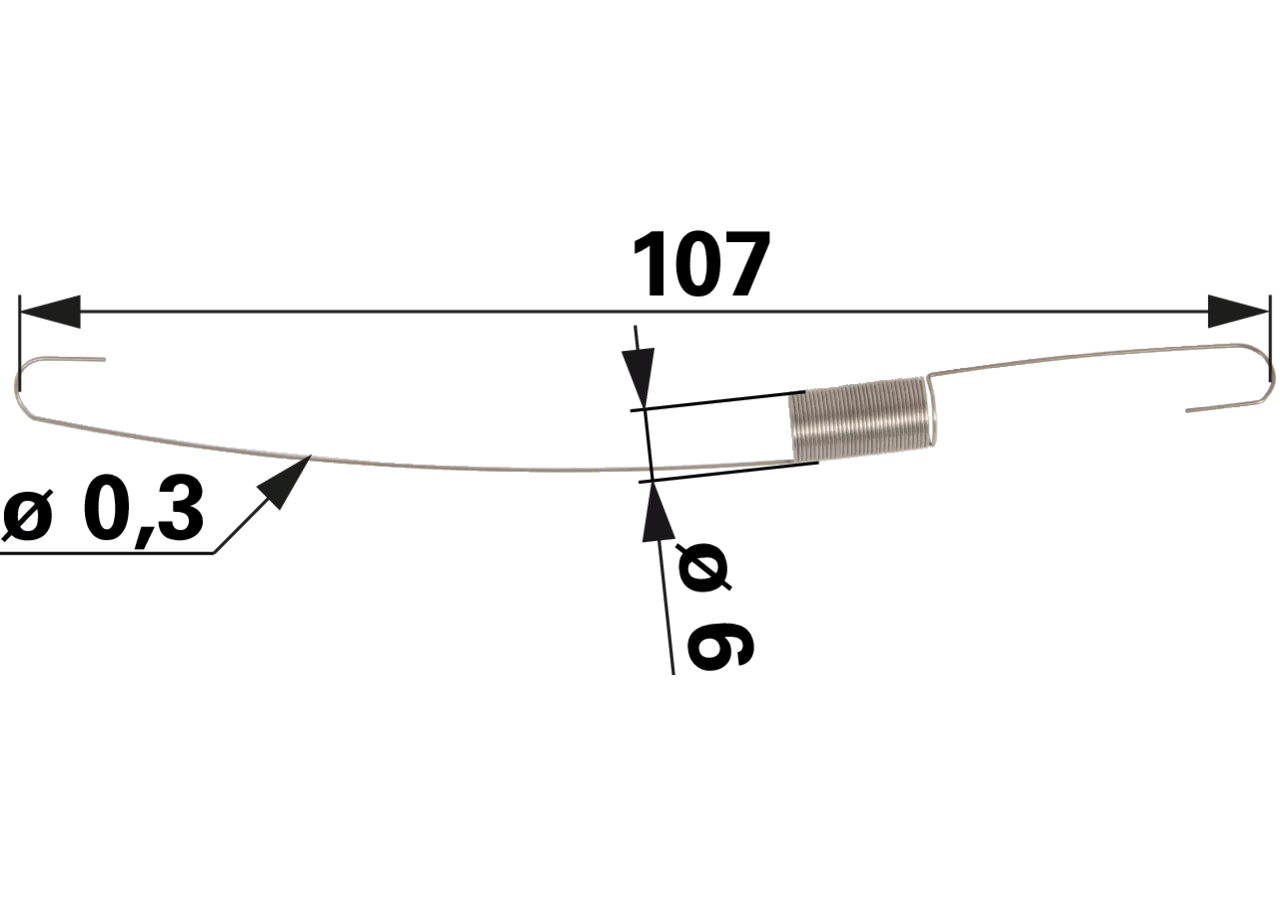 Reglerfeder L 107 mm passend für Honda GX110, GX120, GX140, GX160 GartenShop24 - Hochwertige Gartengeräte