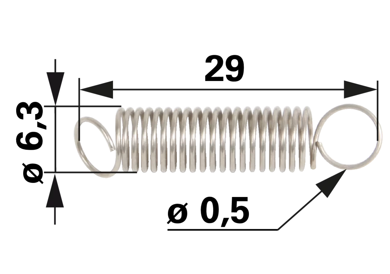 Reglerfeder L 29 mm passend für Tecumseh V70, V80, VH70, VH80, TVS, TNT GartenShop24 - Hochwertige Gartengeräte