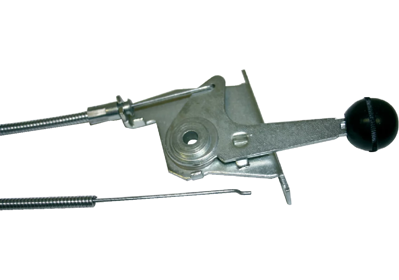 Gaszug L 1690 mm Mit Anschlussteile: Hebel und Z-Form anstelle von Murray 21222PA, 21223PA GartenShop24 - Hochwertige Gartengeräte