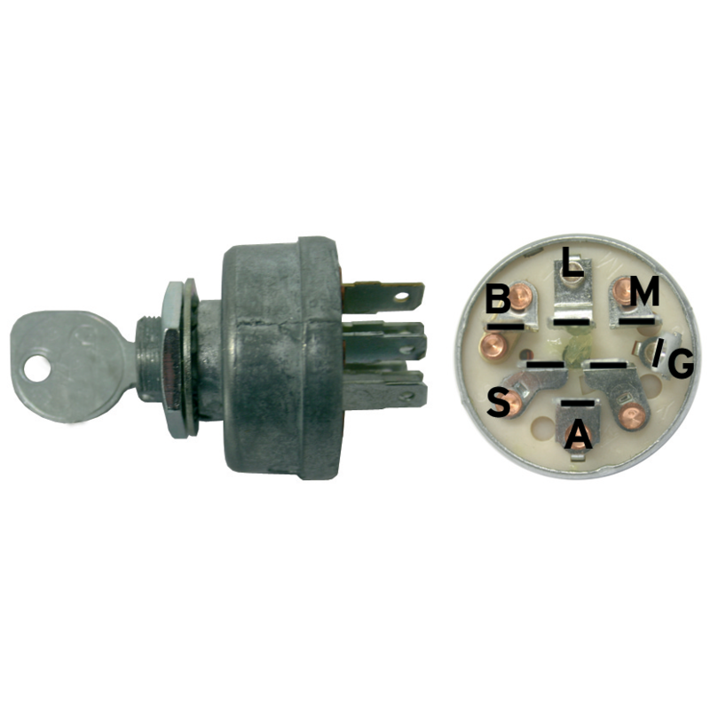 Murray Zündschloss 7 Anschlüsse 92556 – Original-Startschalter mit 4 Positionen