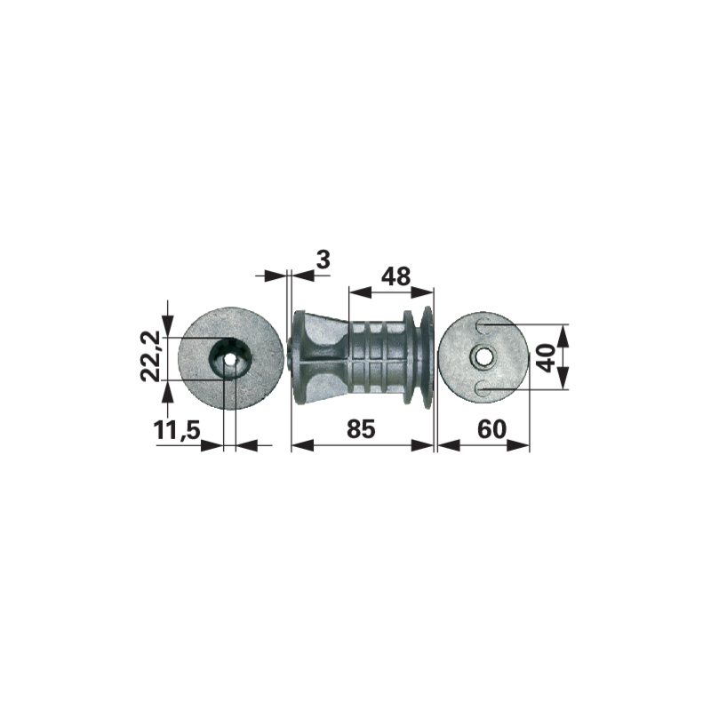 Messerhalter Marazzini 10831300 für Wellenø 22,2 mm – Original-Ersatzteil Husqvarna