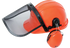 Forsthelm mit Drahtgittervisier Orange GartenShop24 - Hochwertige Gartengeräte