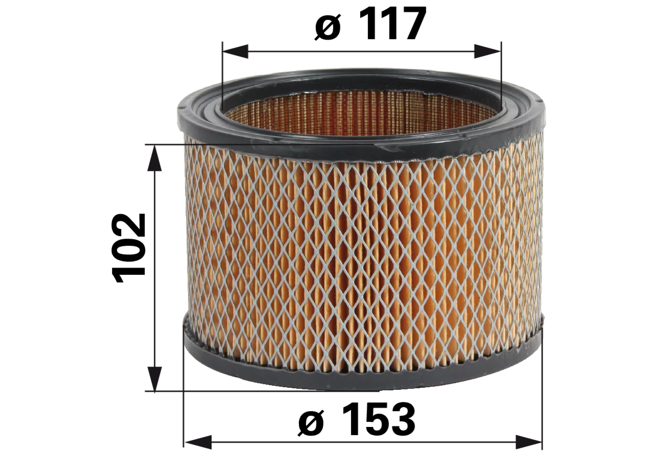 Luftfilter rund AD 153 mm passend zu Kohler K241, K301, K321, K341, K482, K532, K582 – anstelle von 277138, 277138S GartenShop24 - Hochwertige Gartengeräte