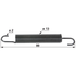MTD Zugfeder L 99 mm 7320429 – Original-Ersatzteil für MTD Motoren