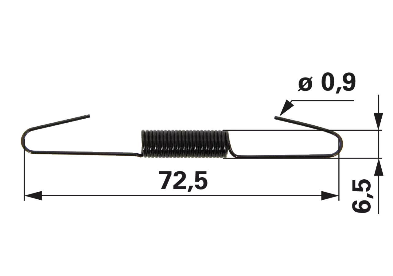 Reglerfeder L 72,5 mm passend zu Honda GCV160, GCV190 GartenShop24 - Hochwertige Gartengeräte