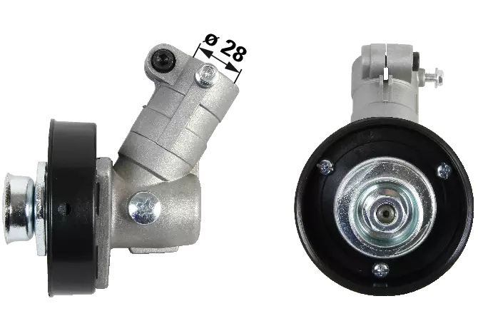 Winkelgetriebe 28 mm Schaft 10 Zähne Anschlussgewinde M10 x 1,25 links passend für GGP, Honda, Emak, Efco GartenShop24 - Hochwertige Gartengeräte