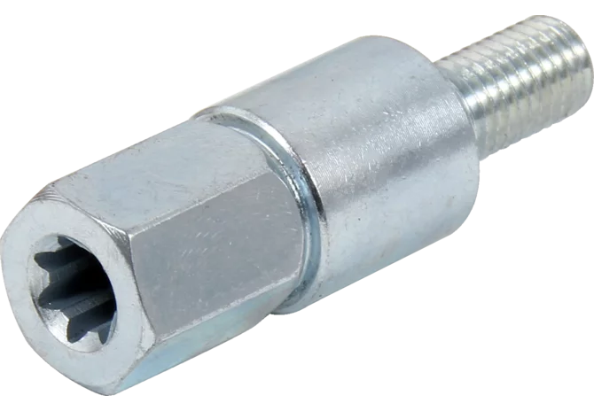 Adapter gezahnt 7 Zähne Adapter C – Länge 44 mm, Rohrdurchmesser 28 mm GartenShop24 - Hochwertige Gartengeräte