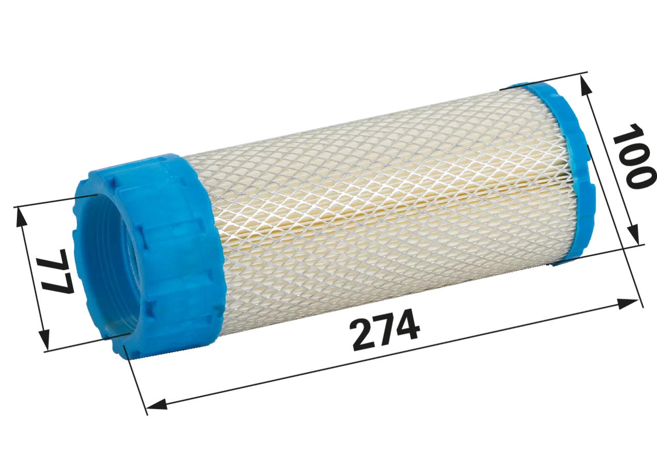 Luftfilter rund AD 100 mm passend für Kawasaki FX751V, FX850, FX921V, FX1000V GartenShop24 - Hochwertige Gartengeräte