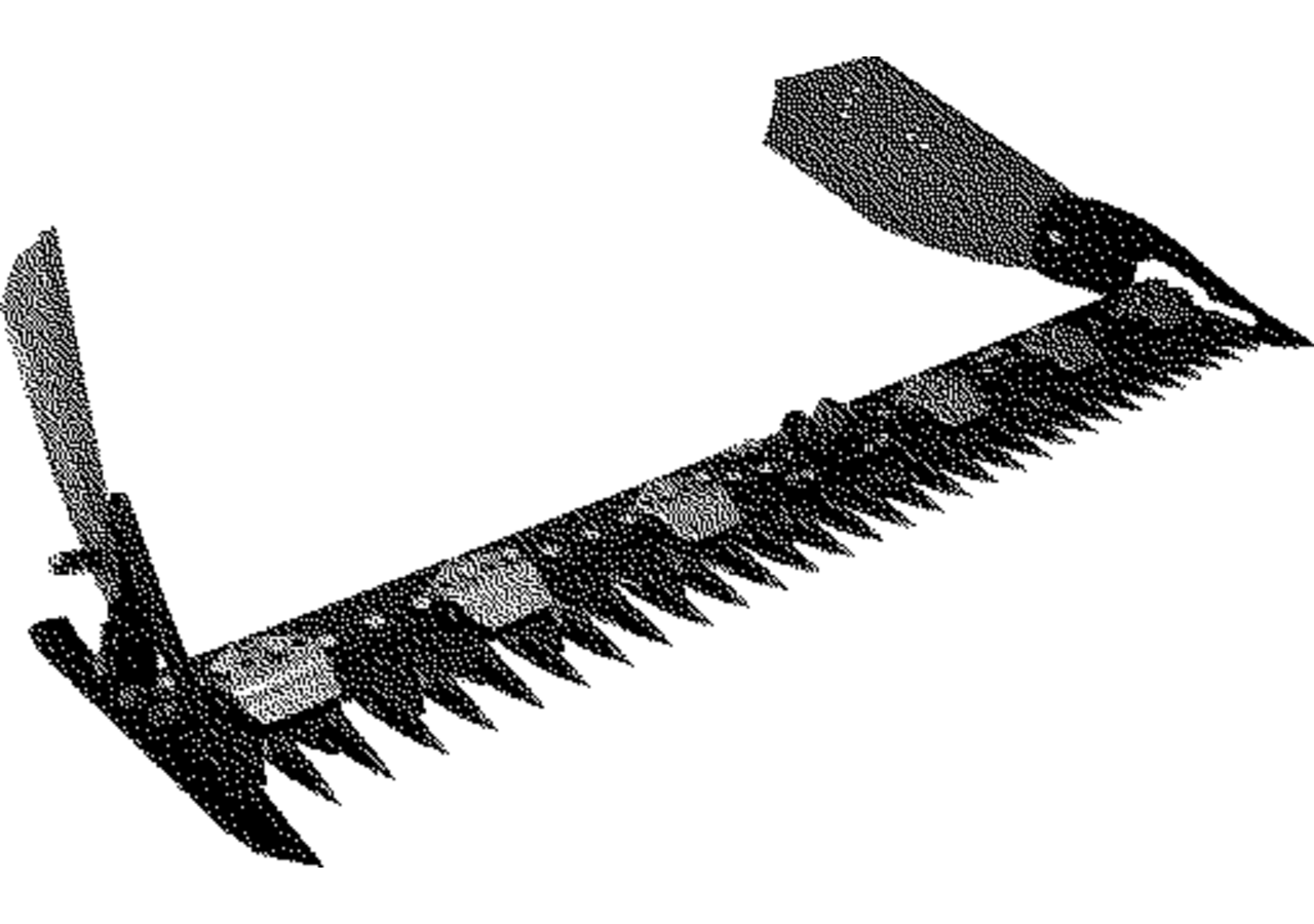 Fingerbalken L 162 cm, Mittelschnitt ESM 1111223 ESM