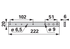 Verstärkungsleiste L 222 mm ESM 3740050 ESM