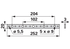 Verstärkungsleiste L 252 mm ESM 3740340 ESM