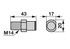 Bolzen für MP, M14 x 43 mm Köppl 20000500 Köppl