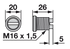 Einstellschraube M16 x 26 mm Köppl 634002 Köppl