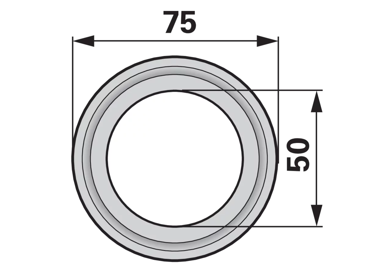 Nilosring AD 75 x ID 50 mm ESM 5110450 ESM