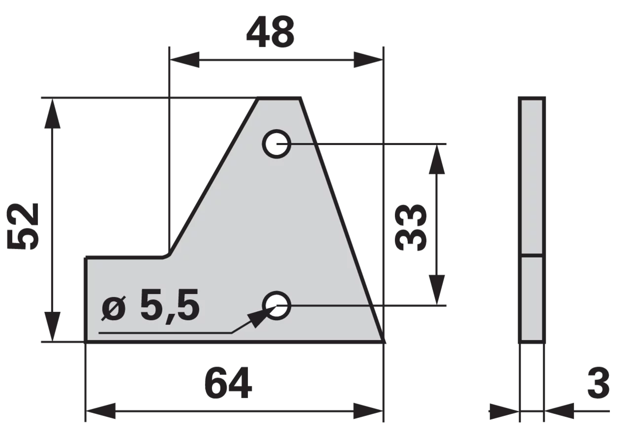 Schneidplatte für Abschlussmesser ESM 3212100 ESM