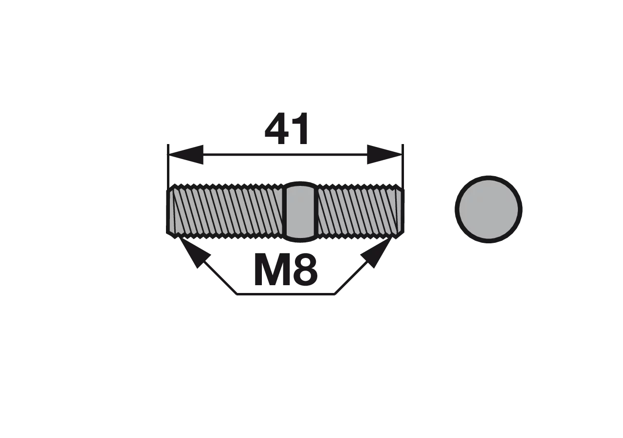 Stiftschraube M8 x 41 mm Köppl 0939825 Köppl