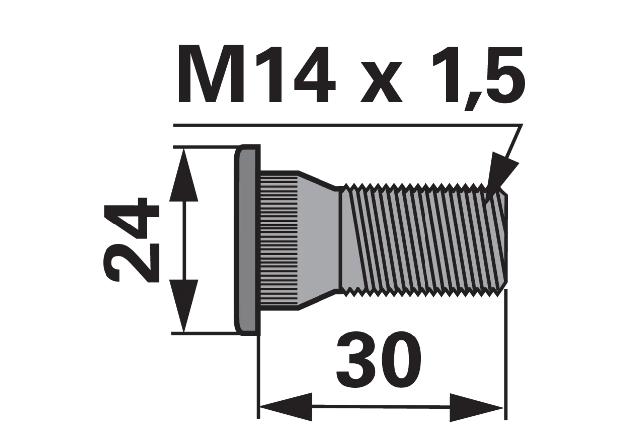 Balkenschraube M14 x 30 mm ESM 3233220 ESM
