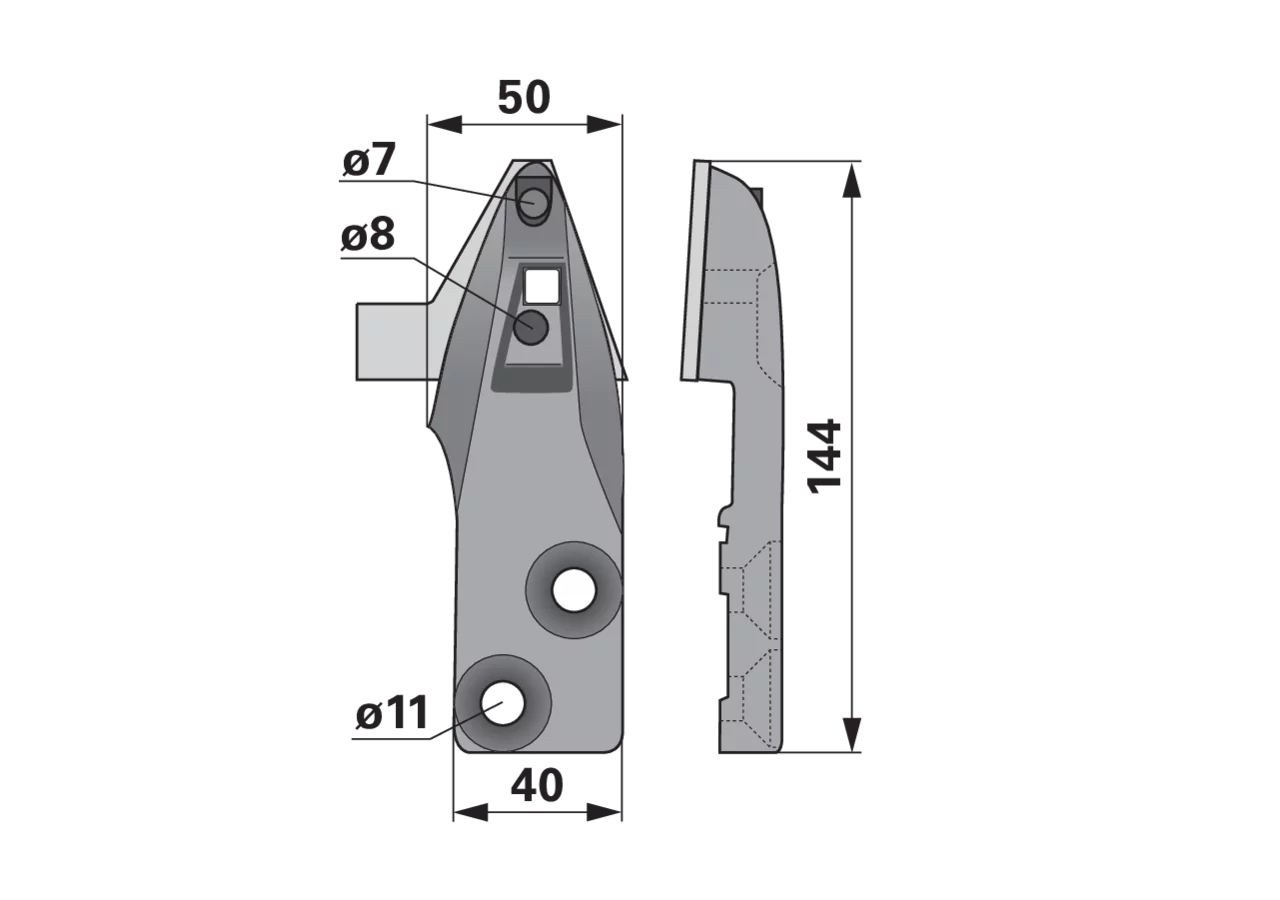 Abschlussmesser links ESM 2460110 ESM