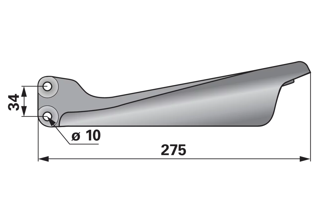 Schuh links, ohne Laufsohle ESM 3310430 ESM